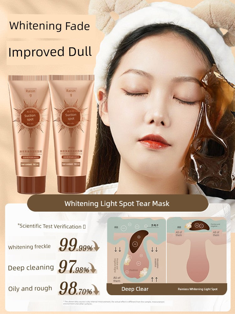 Tearing Mask Whitening Light Suction Freckle Removing Pore Hydrating Removing Yellow Brightening Dull Pulling Shredded Pat...