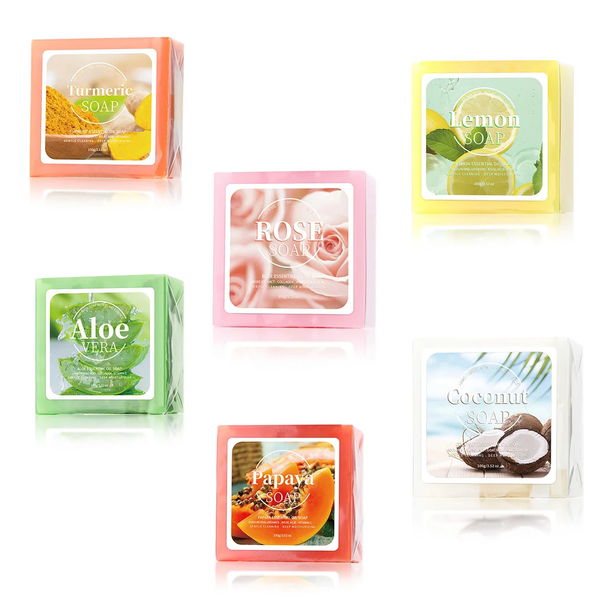 100g B+ Coconut Milk Organic Pure Plant Extract  Handmade Soap Facial Treatment Acne Goat Milk Soap Aurora Glow Avenue