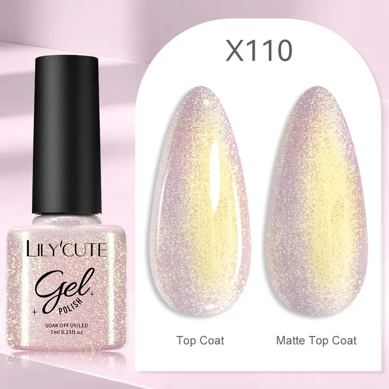 LILYCUTE 129 Colors 7ML Nail Gel Polish Nail Supplies Vernis Semi Permanent Nail Art Manicure Soak Off LED UV Gel Nail Var...