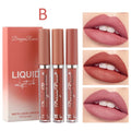 3 PCS Liquid Lipsticks Set Long Lasting Make Up For Women Korean Beauty Cosmetics Matte Lipsticks Waterproof Long lasting B