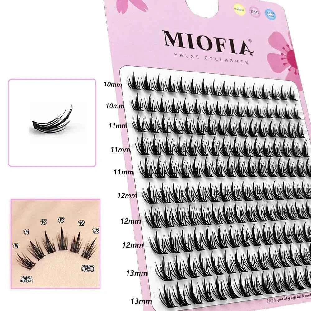 1 Box/160 Bunches Mink Eyelashes Natural 3D Russian Individual Eyelash extension MS Eyelash cluster Makeup Tool Lashes Who...