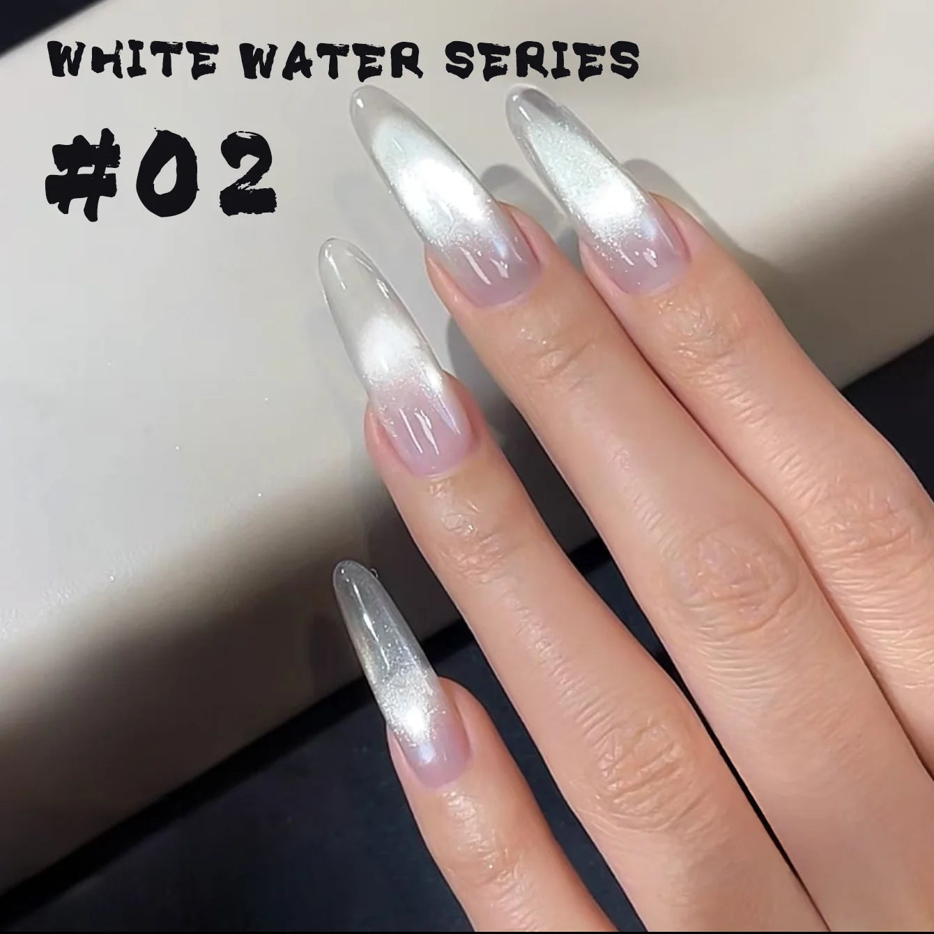 MIANEL 1-6pcs 12ML Christmas Nails Galaxy White Glass Bead Cat Eye Gel Nail Polish Super White Nails Nail Art Nail Supplies baoshanbaikaishui02