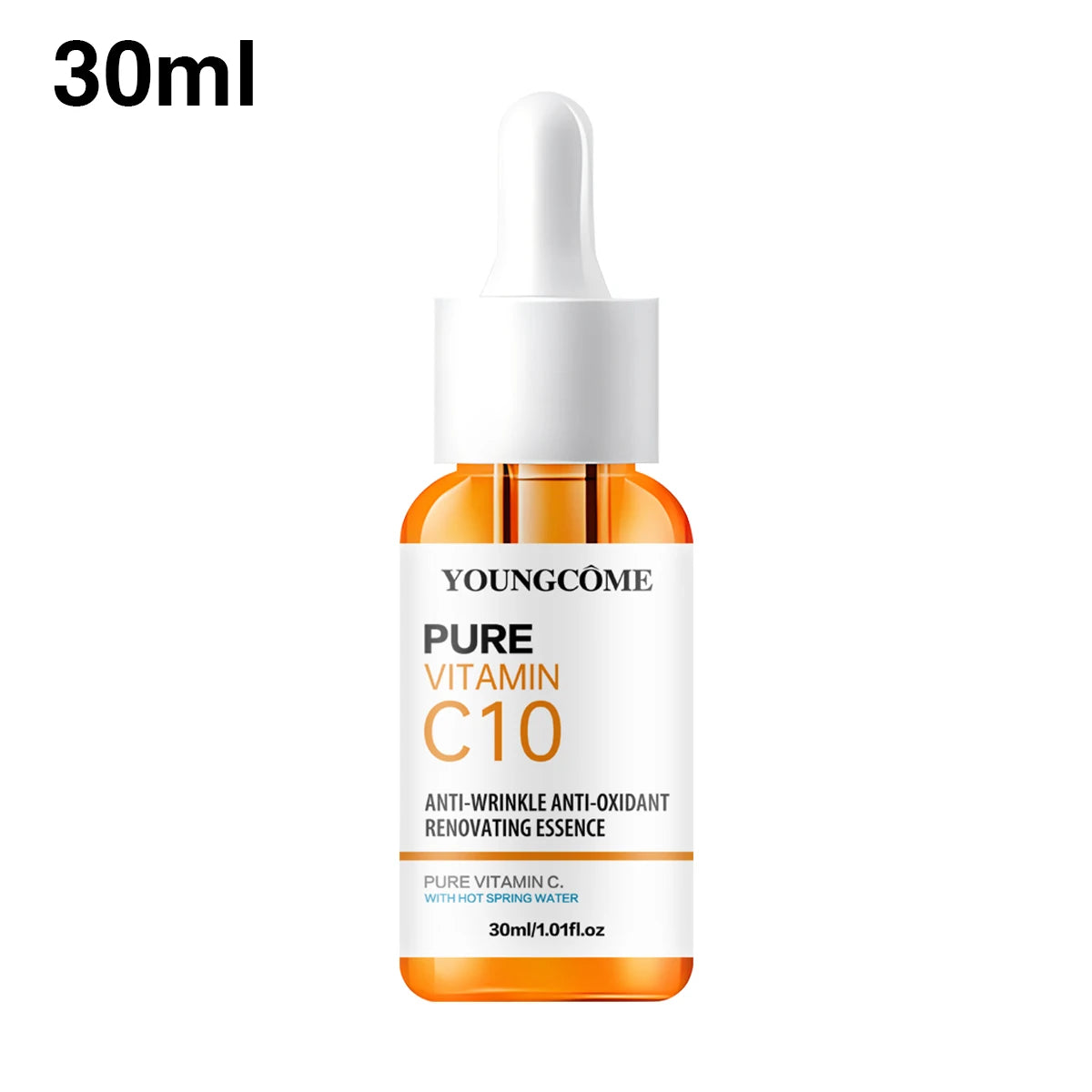 Vitamin C Facial Essence Hyaluronic Acid Dark Skin Brighten Serum Fade Fine Lines Moisturizing Repair Dull Serum Face Skin Care 30ml
