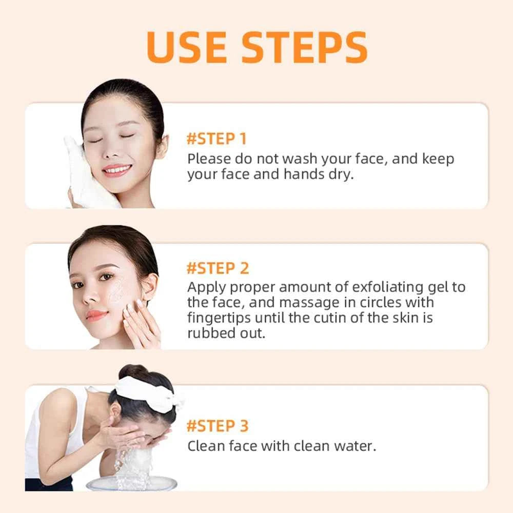 Orange Exfoliating Gel Dead Spot Remover Brighten Peeling 50g Gentle Repair Scrub Whiten Hydrating Moisturizer Korean Skin...