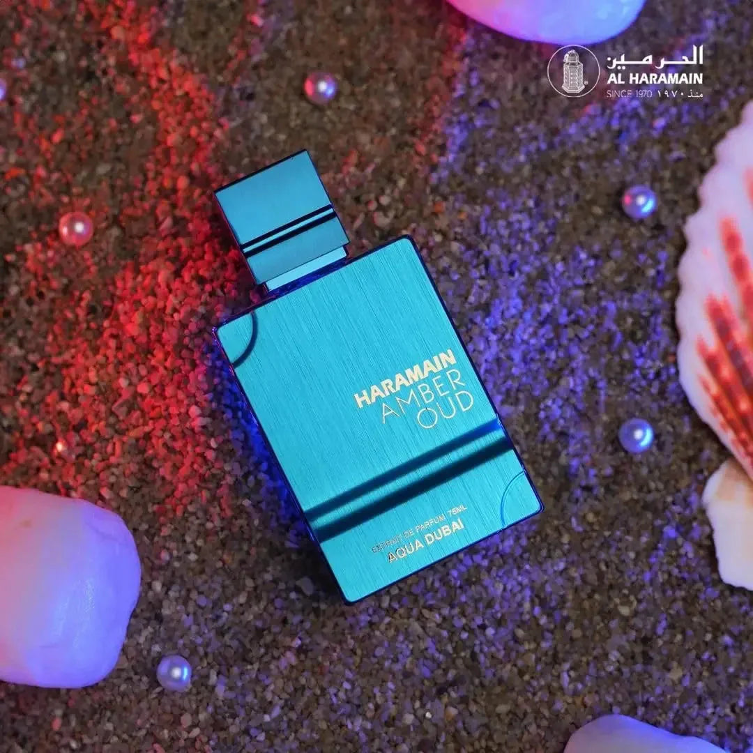 Al Haramain Amber Oud Aqua Dubai 100ML Unisex, Fresh Aquatic Scent, Long Lasting Luxury Perfume Aurora Glow Avenue