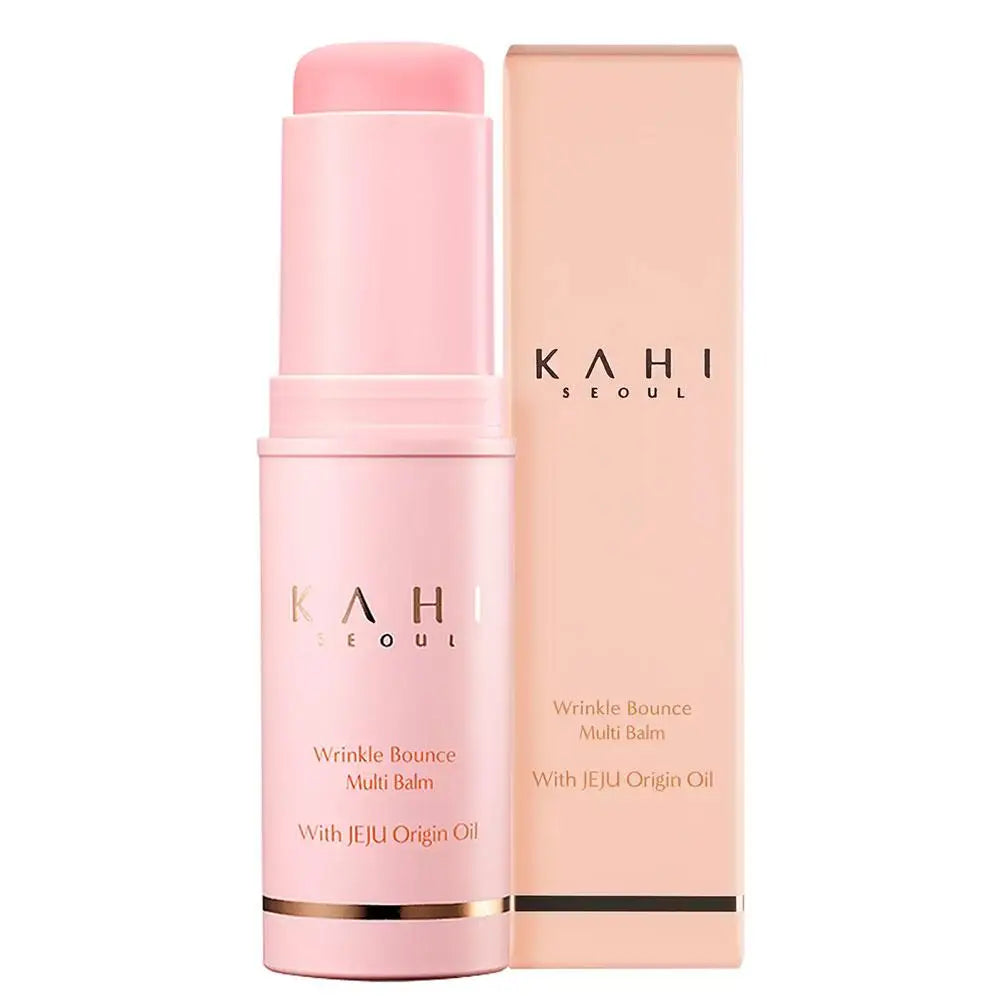 KAHI Wrinkle Bounce Multi Balm Facial Collagen Deep Moisturizing Firming Lift Make Up Base Moisturizer Daily Korean Skin Care