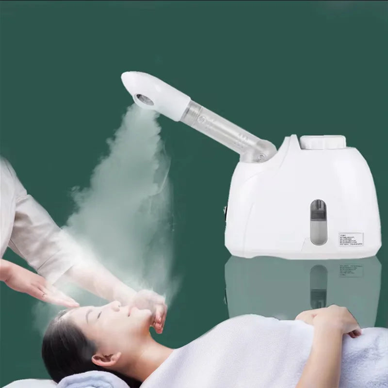 Ozone Facial Steamer Warm Mist Humidifier for Face Deep Cleaning Vaporizer Sprayer Salon Home Spa Skin Care Whitening - 