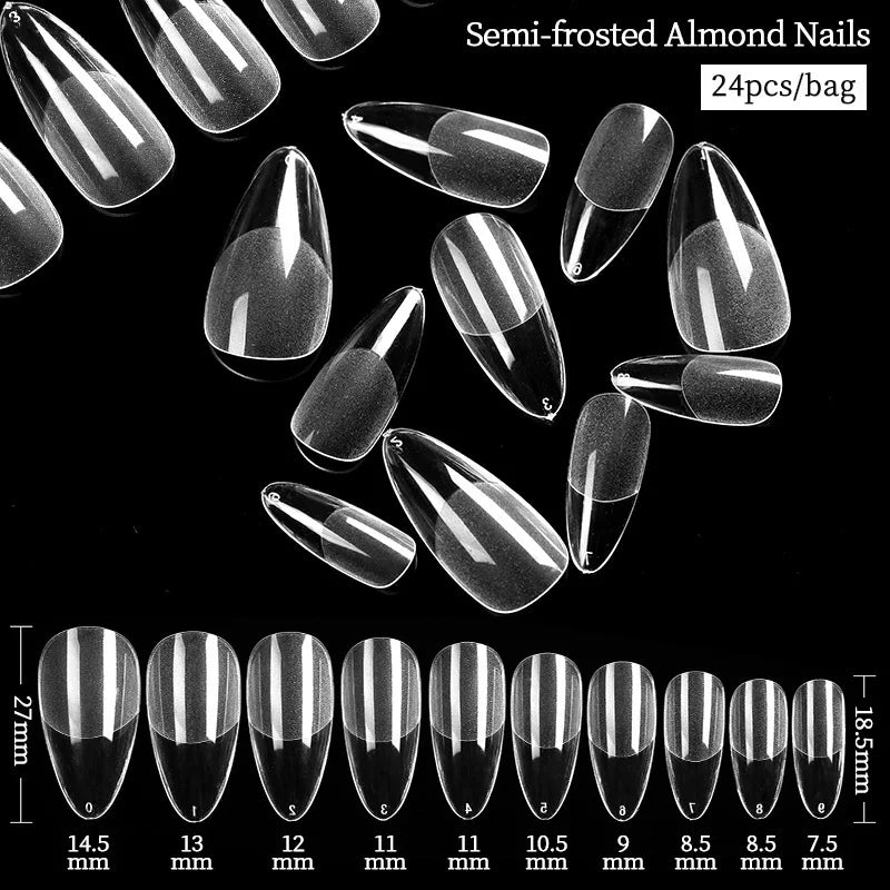 Extension False Nails Art Tips Acrylic Fake Finger Gel Polish Mold Sculpted Full Cover Press on Nails Manicures Accessorie...