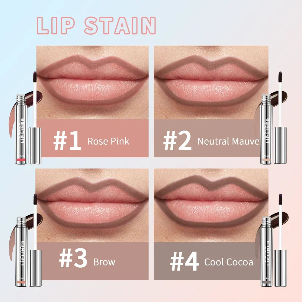 Waterproof Long Lastin Peel Off Lip Liner Matte Lip Ink Tattoo g Velvet Lip Tint Sexy Red Waterproof Long Lasting
