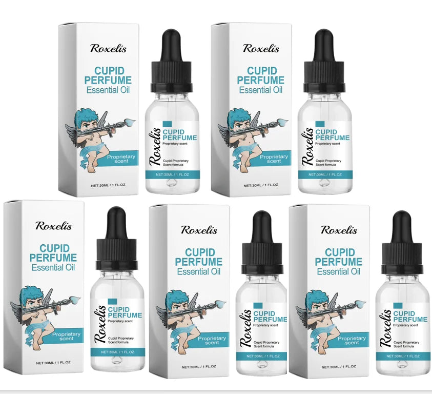 1/2/5Pcs Cupid Pheromone Cologne Perfume Spray for Man to Attract Women,Charming Roll on Fragrance,Portable Dating Glamour Scent C-5pcs
