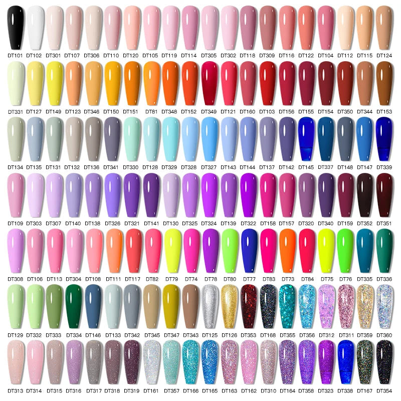 MEET ACROSS 7ml Popular Series Nail Gel Polish 140 Colors Soak Off UV/LED Long Lasting Nail Art Gel Varnish for Manicure N...
