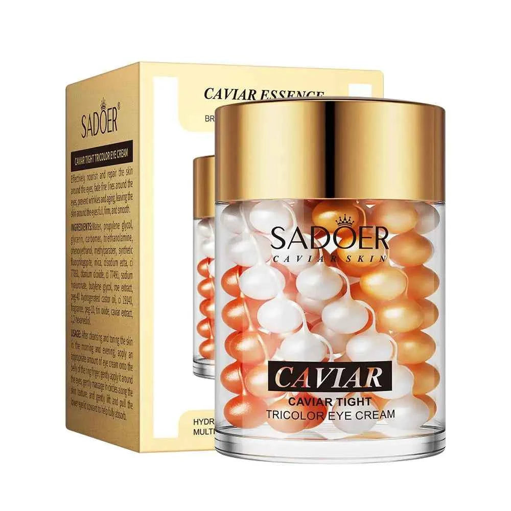 SADOER Hyaluronic Acid 24K Golden Sakura Eye Cream Anti Dark Circles Anti Wrinkles Moisturizing Anti-aging Creams Eyes Ski...