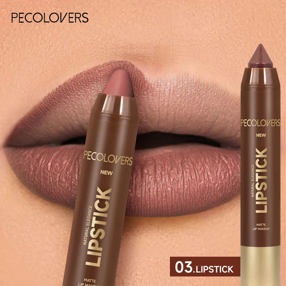 matte lipstick, multi-colour, non fading, matte, long-lasting velvet lipstick waterproof non stick cup lipgloss makeup 03