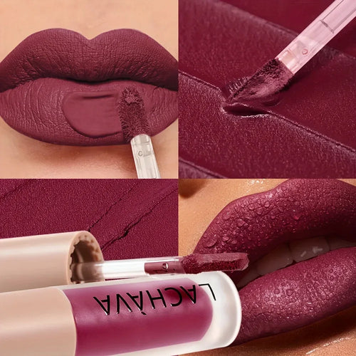 1 pc Stay flawless all day with a smudge-proof, water-resistant matte nude lipstick that won’t fade or transfer.