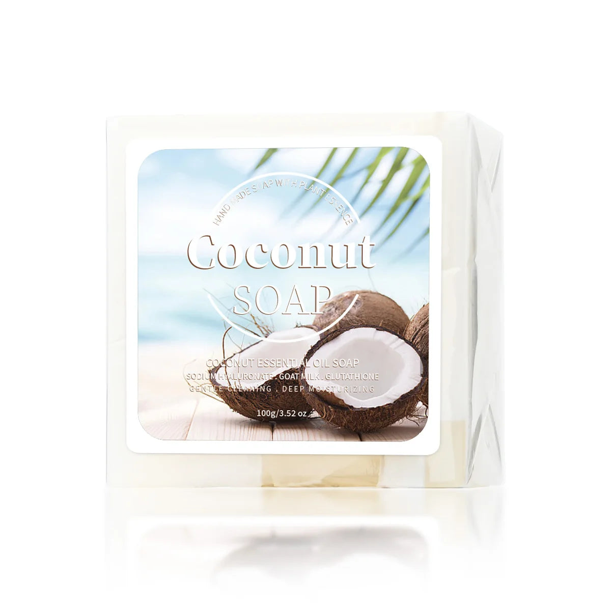 100g B+ Coconut Milk Organic Pure Plant Extract  Handmade Soap Facial Treatment Acne Goat Milk Soap Aurora Glow Avenue