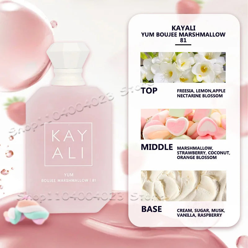 100ML KAYALI 81 Perfume Kayali Yum Boujee Marshmallow Eau de Parfum For Unisex Original Arabic Perfume Brand Perfumes KAYALI 28 81