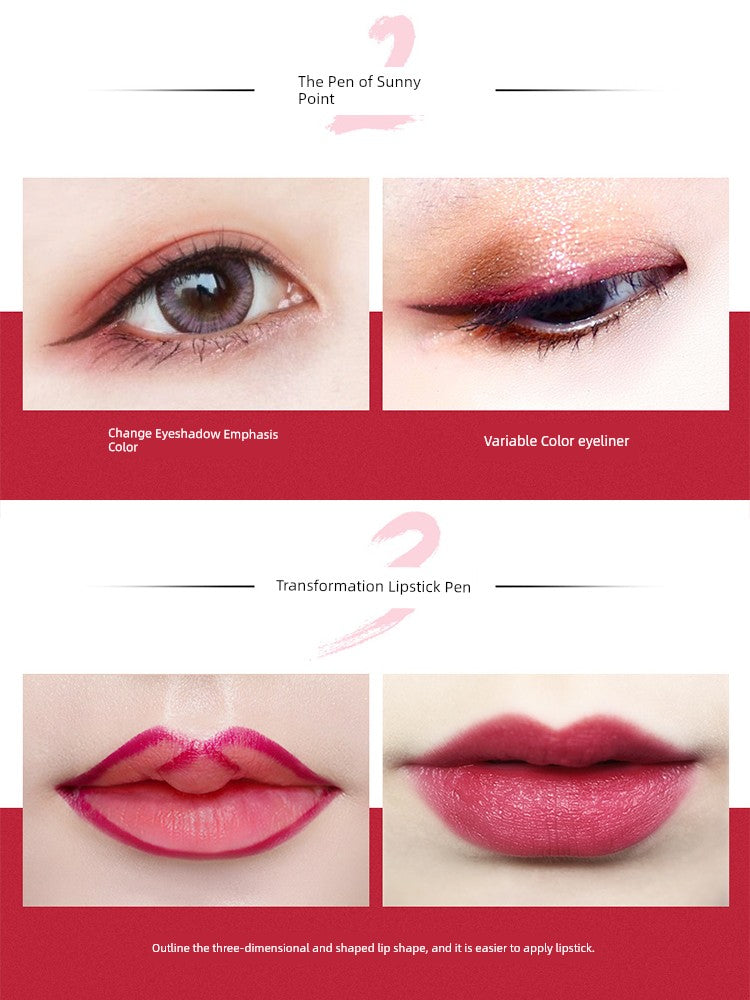 Flamingo Lip Liner Female Waterproof Makeup Non-Decolorizing Hook Line Lip Pencil Matte Bean Bag Painting Lipstick Handy Gadget Genuine Goods