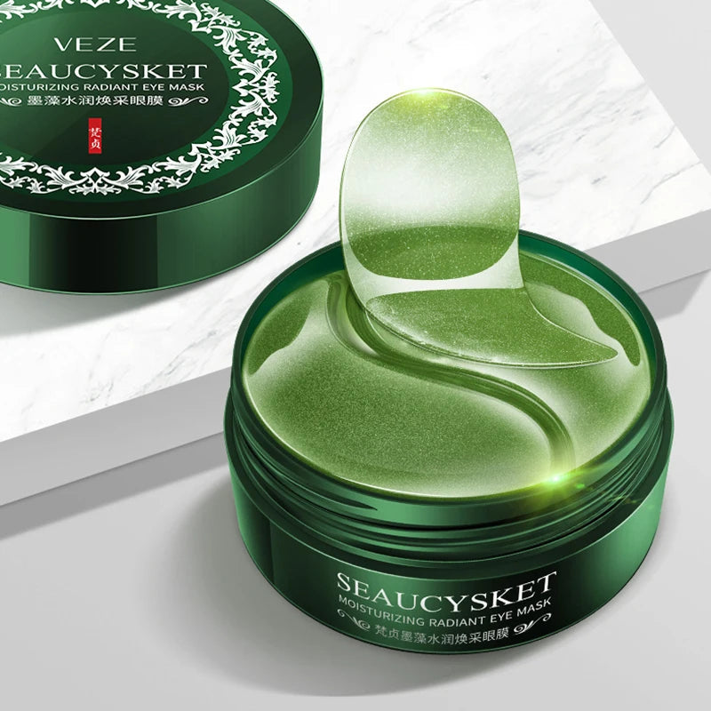 120pcs/2box Seaweed 24K Golden Collagen Eye Mask Anti Dark Circles Eye Bag Remover Moisturizing Anti-aging Eye Patches Skin Care Aurora Glow Avenue