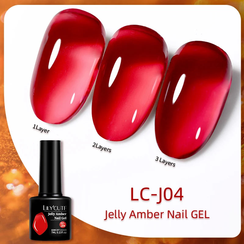 LILYCUTE 129 Colors 7ML Nail Gel Polish Nail Supplies Vernis Semi Permanent Nail Art Manicure Soak Off LED UV Gel Nail Var...