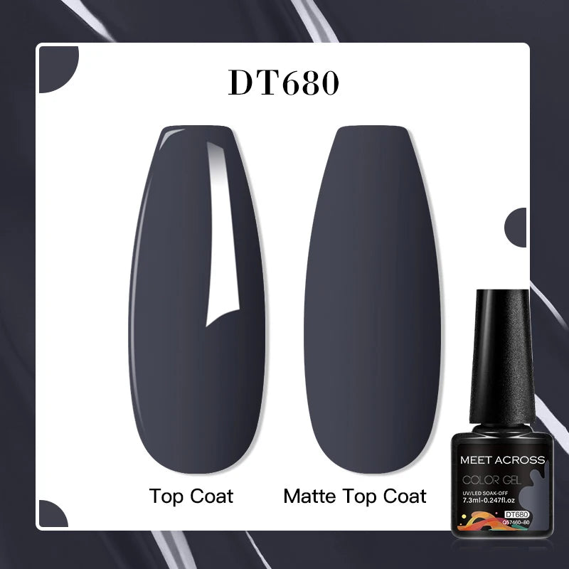 MEET ACROSS 7ml Porcelain White Cat Eye Gel Polish Holographic Glitter Magnetic Galactic Effect Gel Nail Polish Soak Off UV Gel Q57460-80