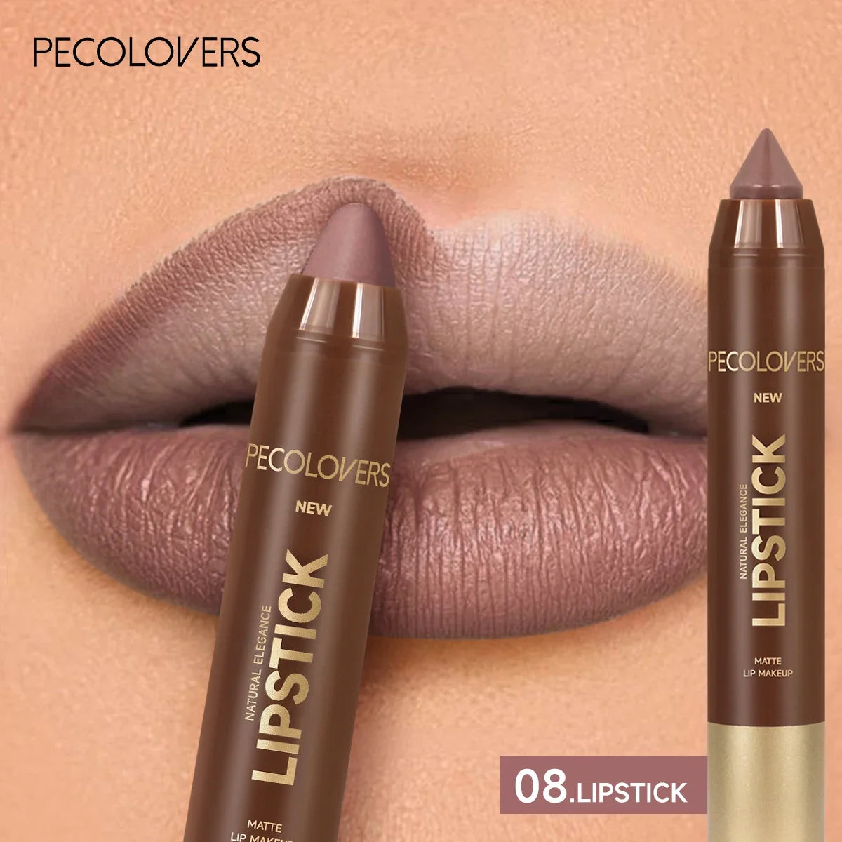 matte lipstick, multi-colour, non fading, matte, long-lasting velvet lipstick waterproof non stick cup lipgloss makeup 08