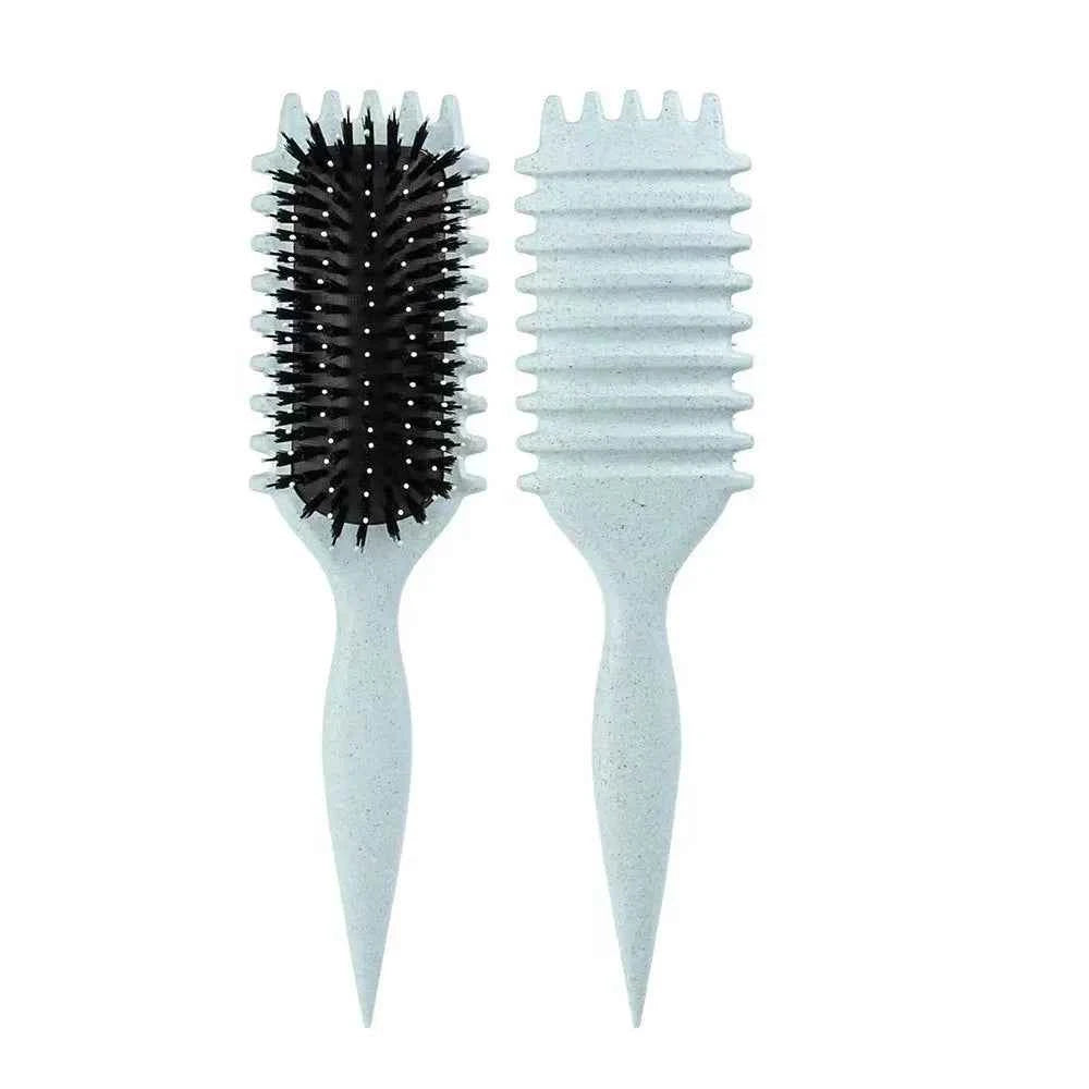 1/2pcs Detangling Candy Brush Curly Hair Scalp Massage Hair Comb with Cleaning Claw Natural Bristles Define Hair Styling T...