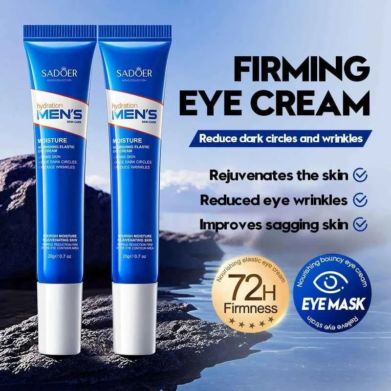 1/2pcs SADOER Men's Eye Cream Anti Dark Circles Removal Eye Bags Moisturizing Anti-Aging Anti-wrinkles Men Eyes Skin Care - 