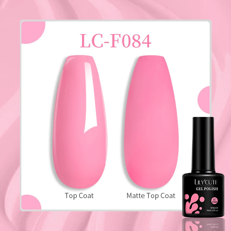 LILYCUTE 129 Colors 7ML Nail Gel Polish Nail Supplies Vernis Semi Permanent Nail Art Manicure Soak Off LED UV Gel Nail Var...