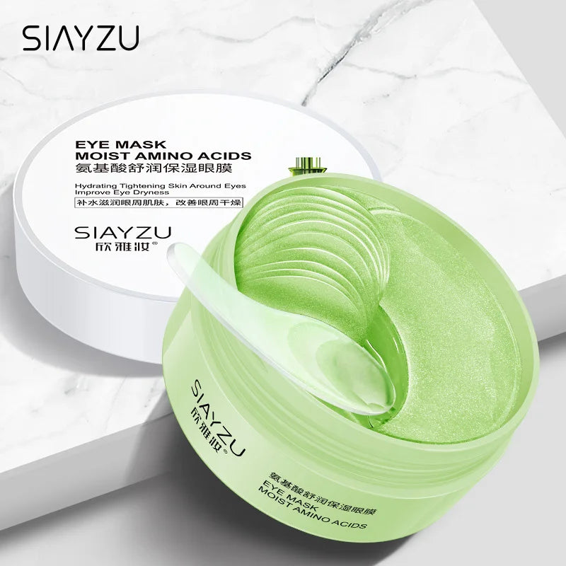 60pcs Hyaluronic Acid Crystal Collagen Eye Mask Anti Dark Circles Remove Eye Bags Moisturizing Firming Eye Patches Skin Care Aurora Glow Avenue