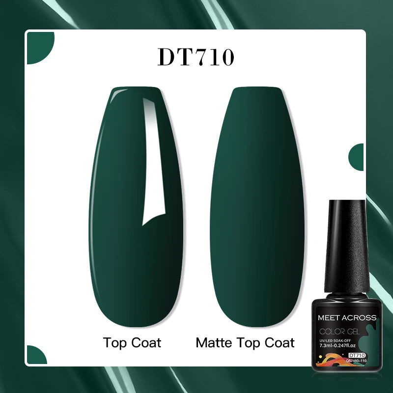 MEET ACROSS 7ml Porcelain White Cat Eye Gel Polish Holographic Glitter Magnetic Galactic Effect Gel Nail Polish Soak Off U...