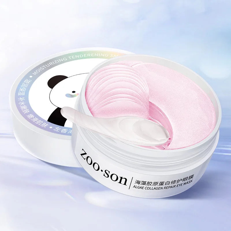 60pcs/box BIOAQUA Seaweed Crystal Collagen Eye Mask Anti Dark Circles Remove Eye Bags Moisturizing Eye Patches Aurora Glow Avenue