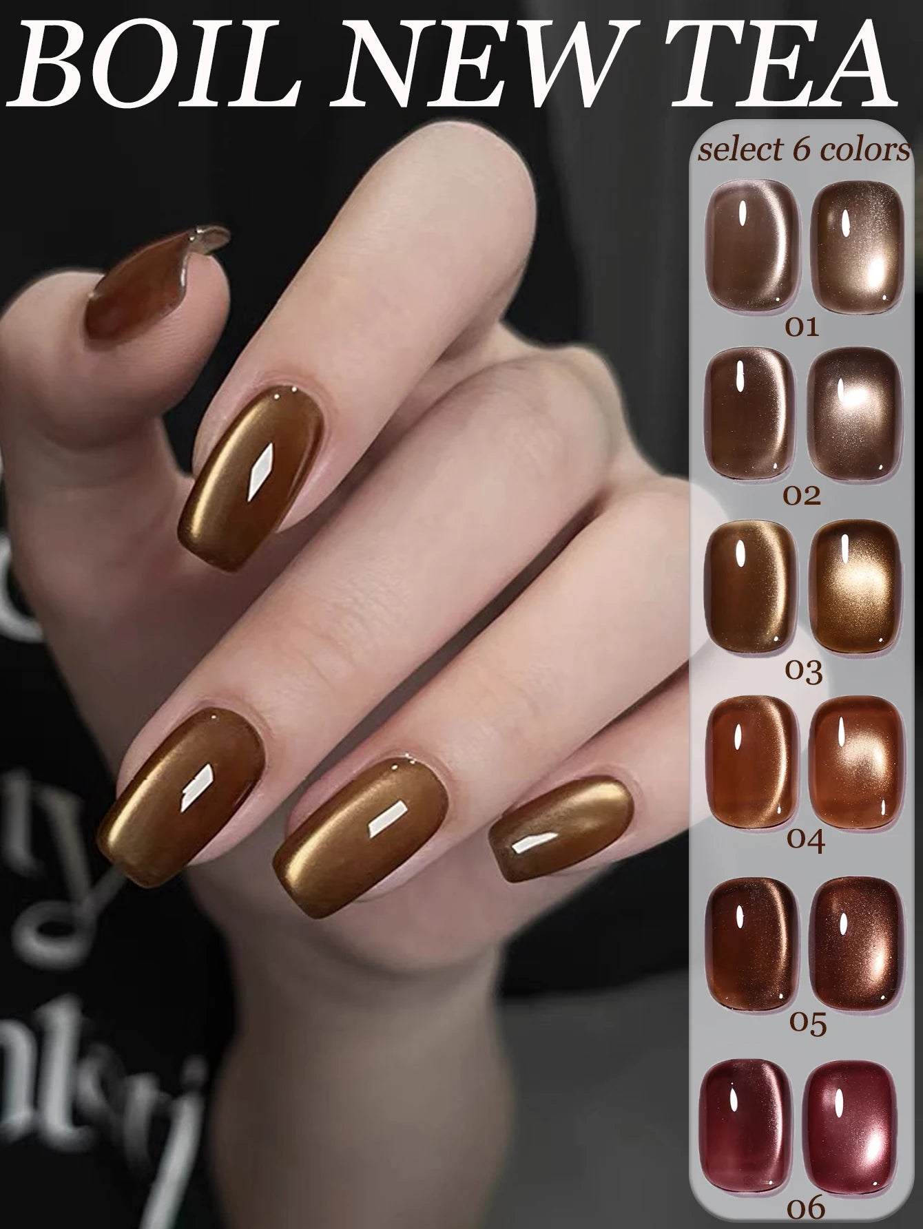 1-24pcs WS White Silver Cat Eye Magnetic Gel Nail Polish Ultra Shine Soak Off UV Gel Mirror Glass Cat Magnet Gel Varnish X...