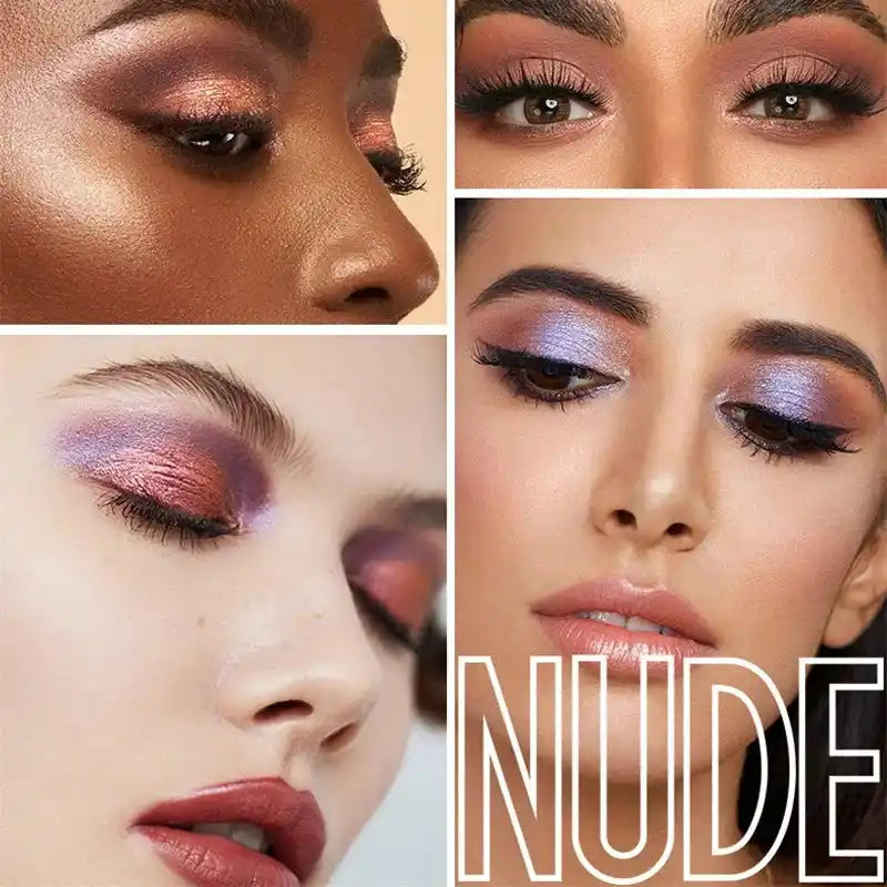 9 Colors Nude Eyeshadow Powder Makeup Palette Matte Shimmer Eye Pigmented Powder Make Up New Warm Earth Color Eyeshadow Au...