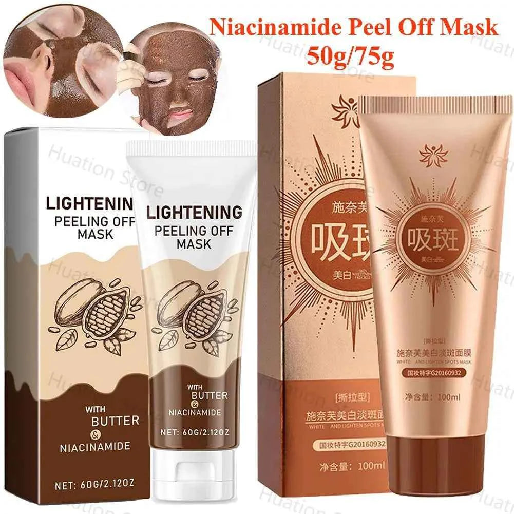 Niacinamide Collagen Peel Off Mask Deep Cleaning Oil-Control Shrink Pores Hydrating Smooth Face Skin Care 60g/100g - 