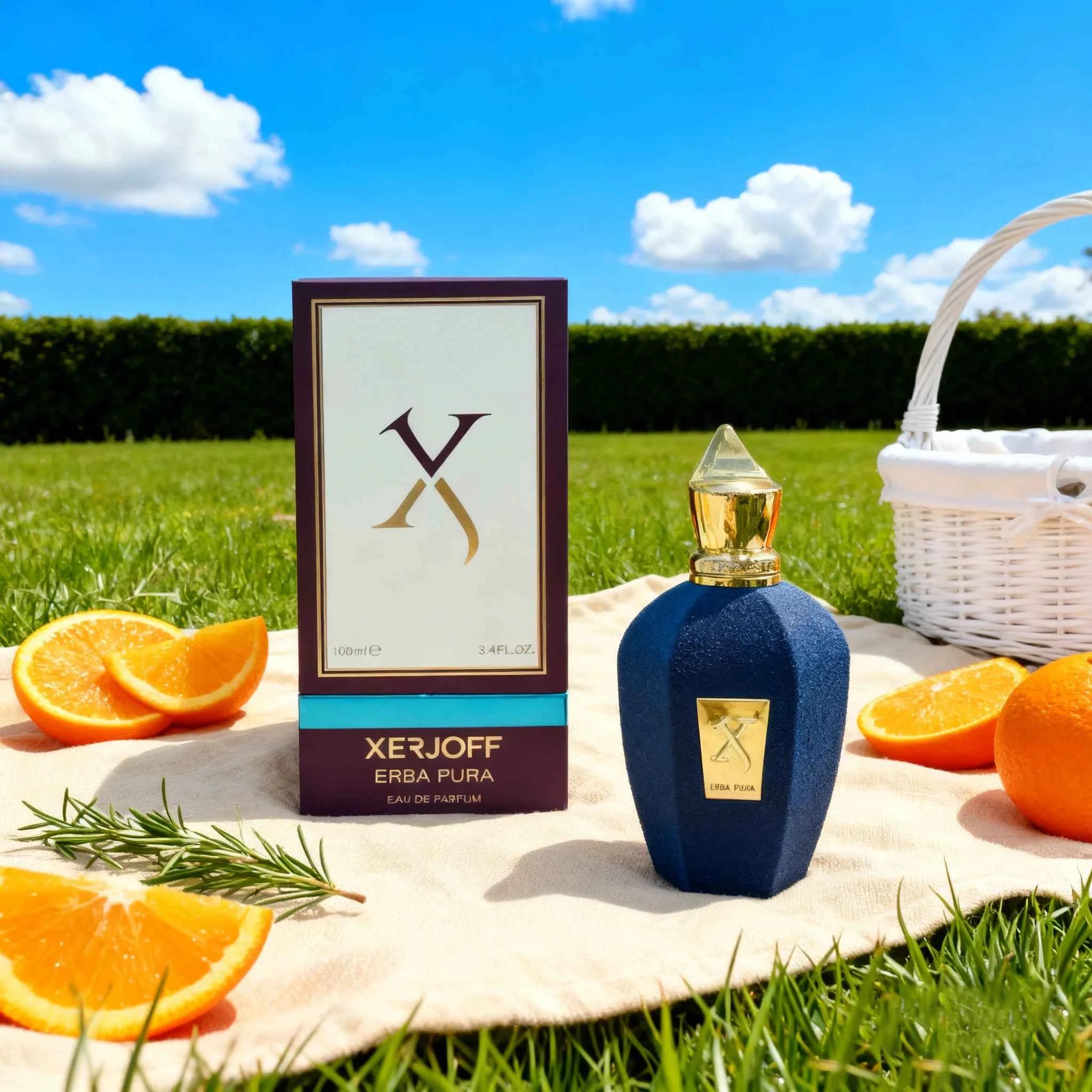 XERJOFF ERBA PURA | Luxury blue green bottle perfume spray, delicate flower fragrance, lasting fragrance, men's and women'...