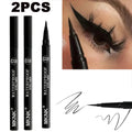 1/2 PCS Black Quick-Dry Eyeliner Pencil - 24H Lasting Smooth Matte Waterproof Anti-Smudge Liquid Eyeliner Makeup for Eyes Aurora Glow Avenue