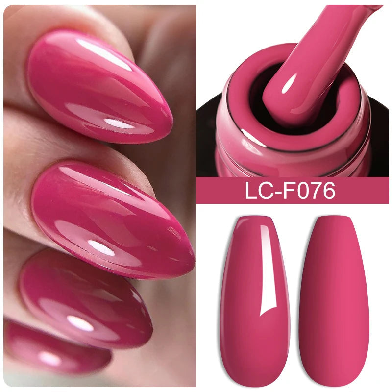 LILYCUTE Ancora Red Color Gel Nail Polish 152 Colors Fall Winter Trendy Long-Lasting French Style For Manicure Nail Art UV...