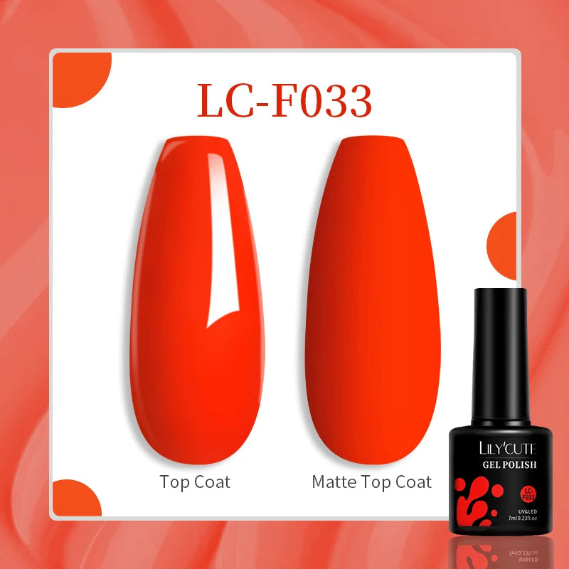 LILYCUTE 129 Colors 7ML Nail Gel Polish Nail Supplies Vernis Semi Permanent Nail Art Manicure Soak Off LED UV Gel Nail Var...