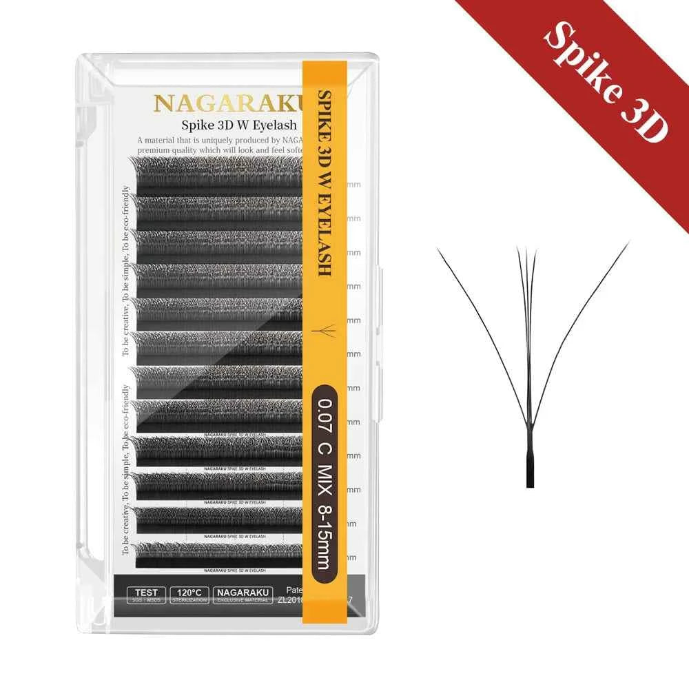 NAGARAKU Automatic Flowering W Shape Bloom 3D 4D 5D 6D 7D 8D Premade Fans Speed Eyelash Extensions Natural Soft Light Full...