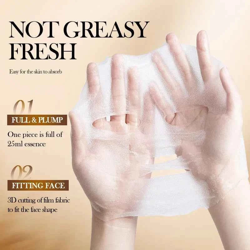 1/5/10PCS Rice Essence Face Sheet Mask,Niacinamide Hyaluronic Acid Hydrating Nourishing Brightening Tender Skin,Korean Ski...