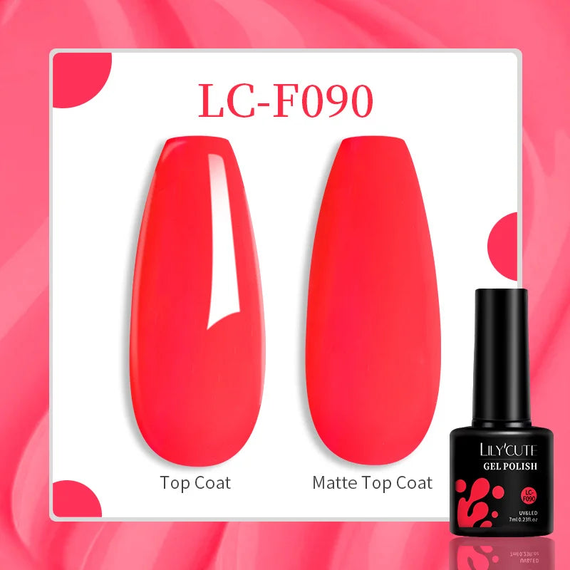 LILYCUTE 129 Colors 7ML Nail Gel Polish Nail Supplies Vernis Semi Permanent Nail Art Manicure Soak Off LED UV Gel Nail Var...