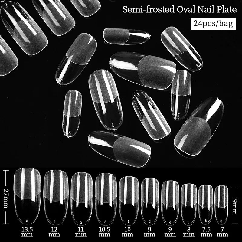 Extension False Nails Art Tips Acrylic Fake Finger Gel Polish Mold Sculpted Full Cover Press on Nails Manicures Accessories Tool DM 54482-3