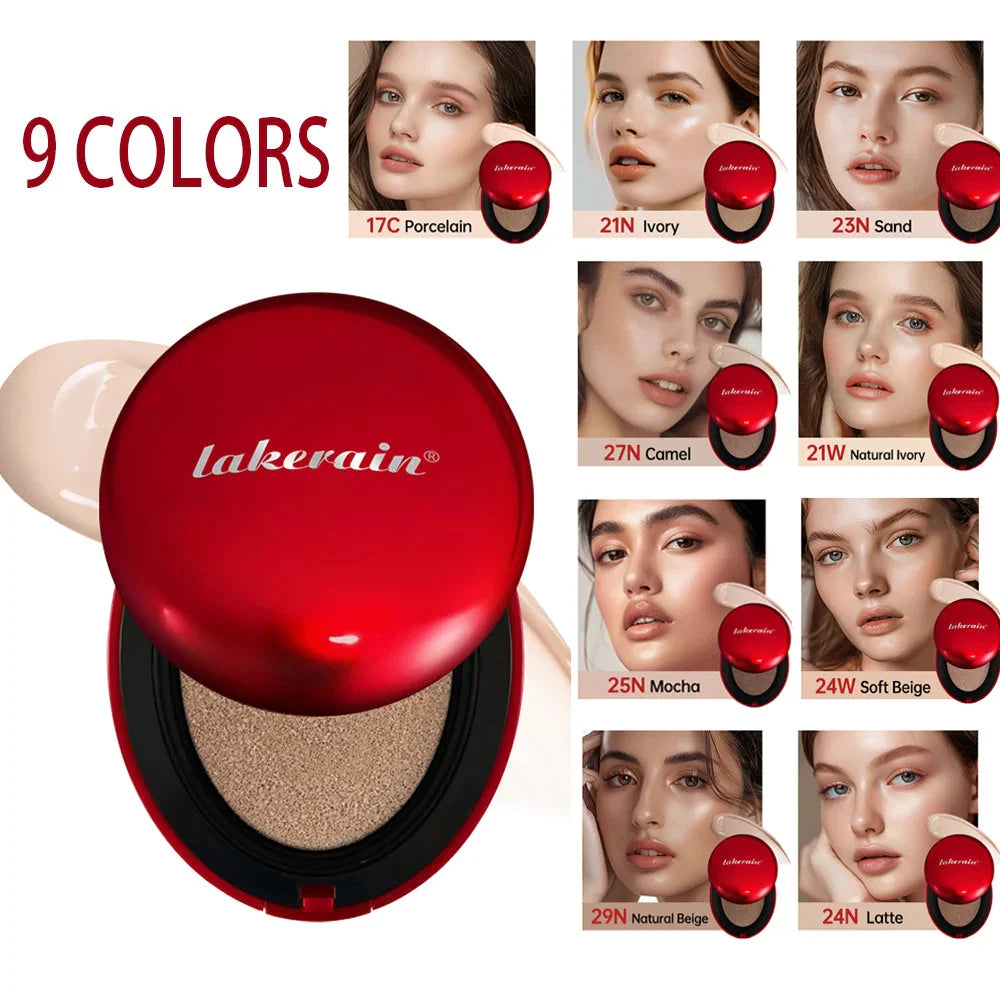 Sunscreen Cushion Foundation Fit Cushion Foundation Full Coverage Waterproof Long-lasting Concealer Long-lasting Makeup Au...
