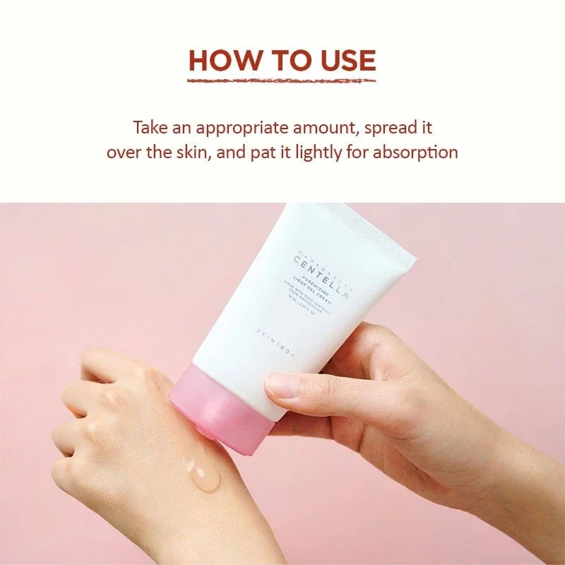 SKIN1004 Madagascar Centella Poremizing Light Gel Cream 75ml Pores Care Deep Hydration Facial Creams Skincare Beauty Products