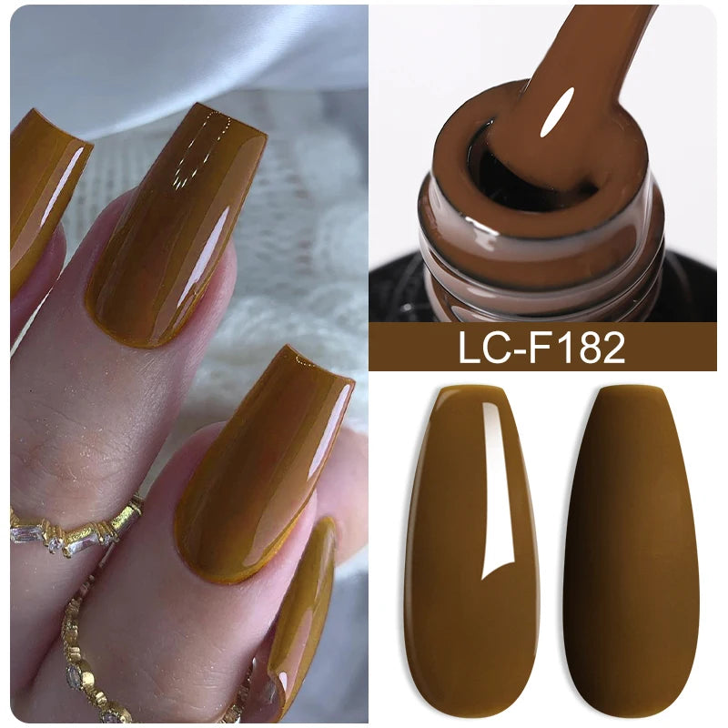 LILYCUTE Ancora Red Color Gel Nail Polish 152 Colors Fall Winter Trendy Long-Lasting French Style For Manicure Nail Art UV...