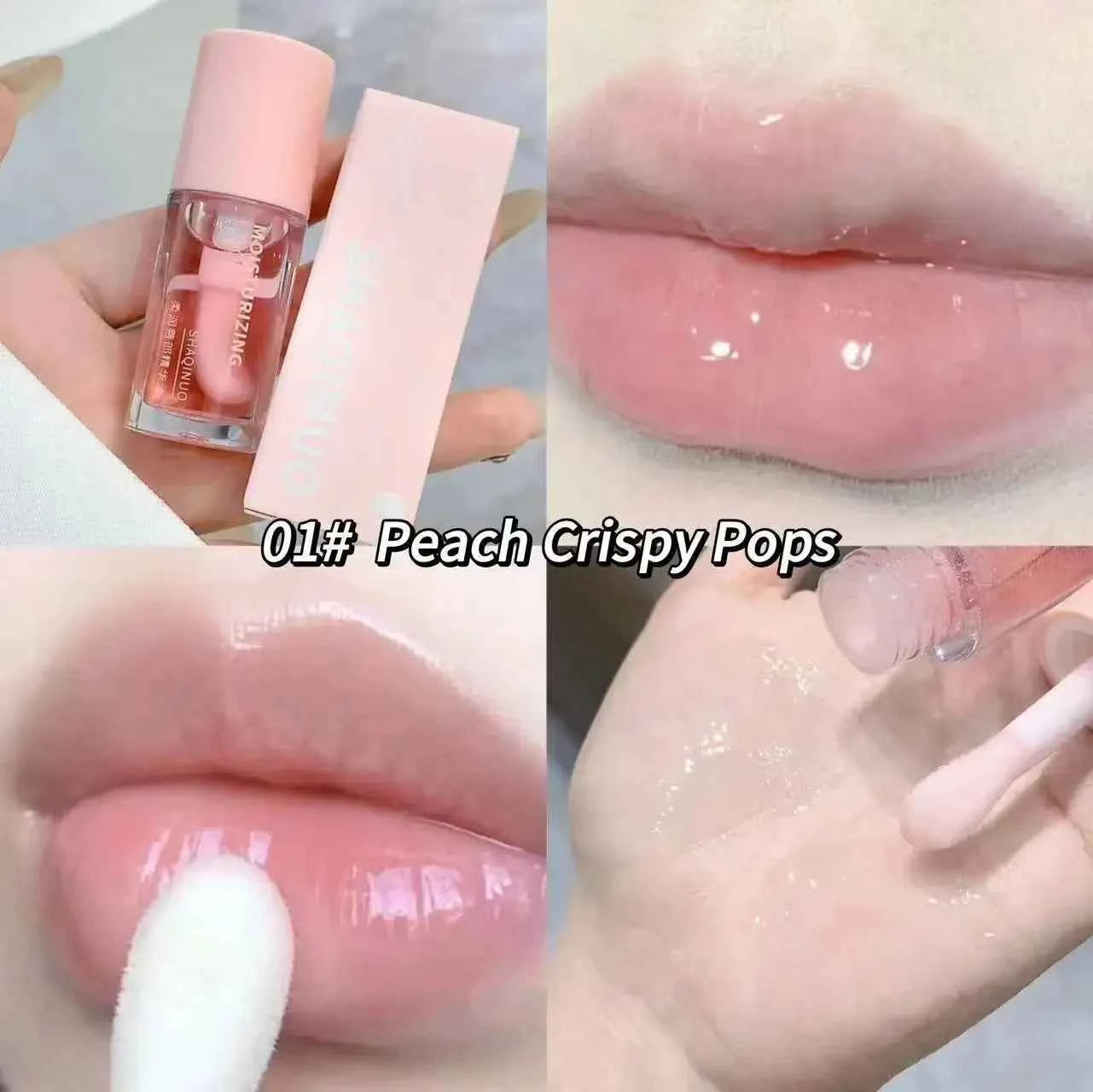 Water Light Lip Gloss Moisturizer Transparent Jelly Mirror Fruit Crystal Lip Oil Clear Hydrating Plumping Korean Lip Care ...