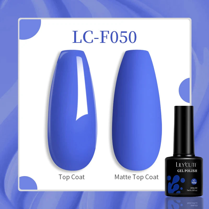LILYCUTE 129 Colors 7ML Nail Gel Polish Nail Supplies Vernis Semi Permanent Nail Art Manicure Soak Off LED UV Gel Nail Var...
