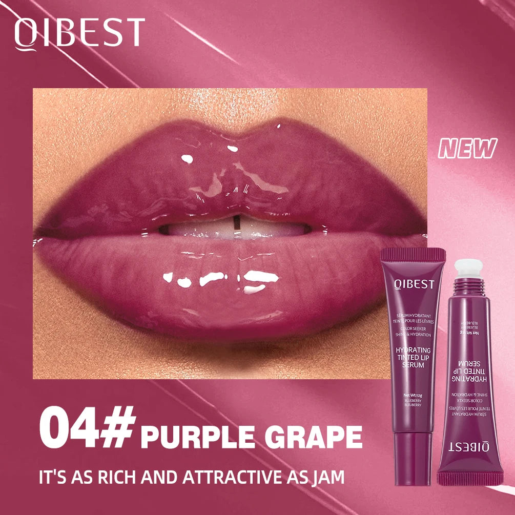 QIBEST Crystal Lip Balm Moisturizing Lip Gloss Oil Jelly Lipgloss Long Lasting Liquid Lipstick Hydrating Tinted Lip Serum ...