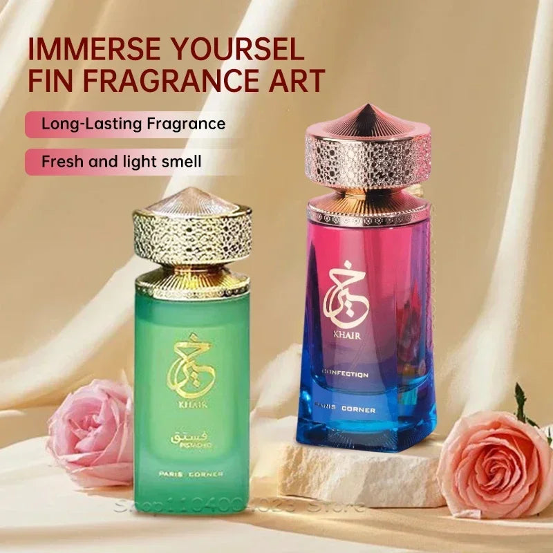 100ml Khair Confection Paris Corner Eau de Parfum Sweet Candy Scent Perfume For Men For Women Elegant Packaging Holiday Gifts.