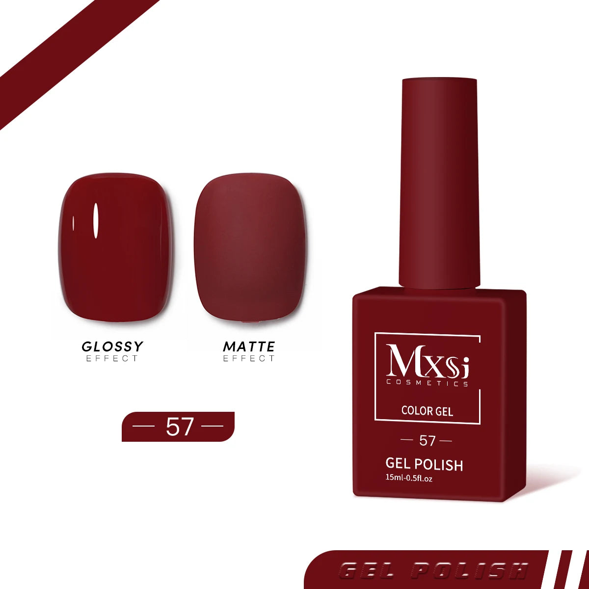 Mxsi 15ml Gel Nail Polish Neon Brown Royal Blue Red Green Pastal Nude Nail Art Varnish Gel Lacquer Top Coat UV Gel Nail Not Set Mxsi 57 China Mainland